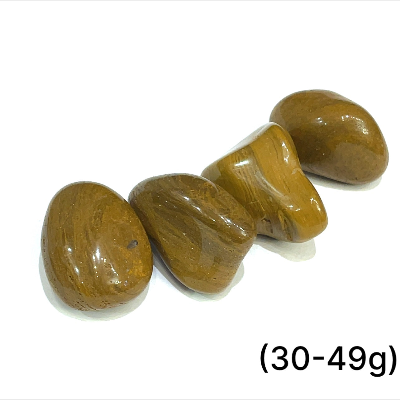 Jasper, Yellow tumbled gemstones