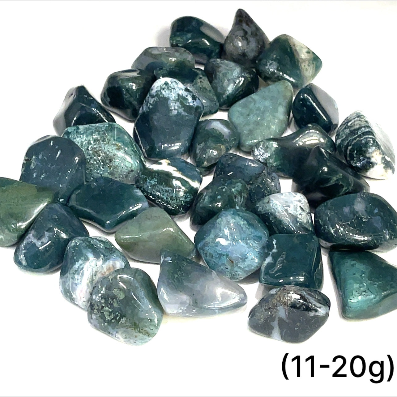 Moss Agate  tumbled gemstone