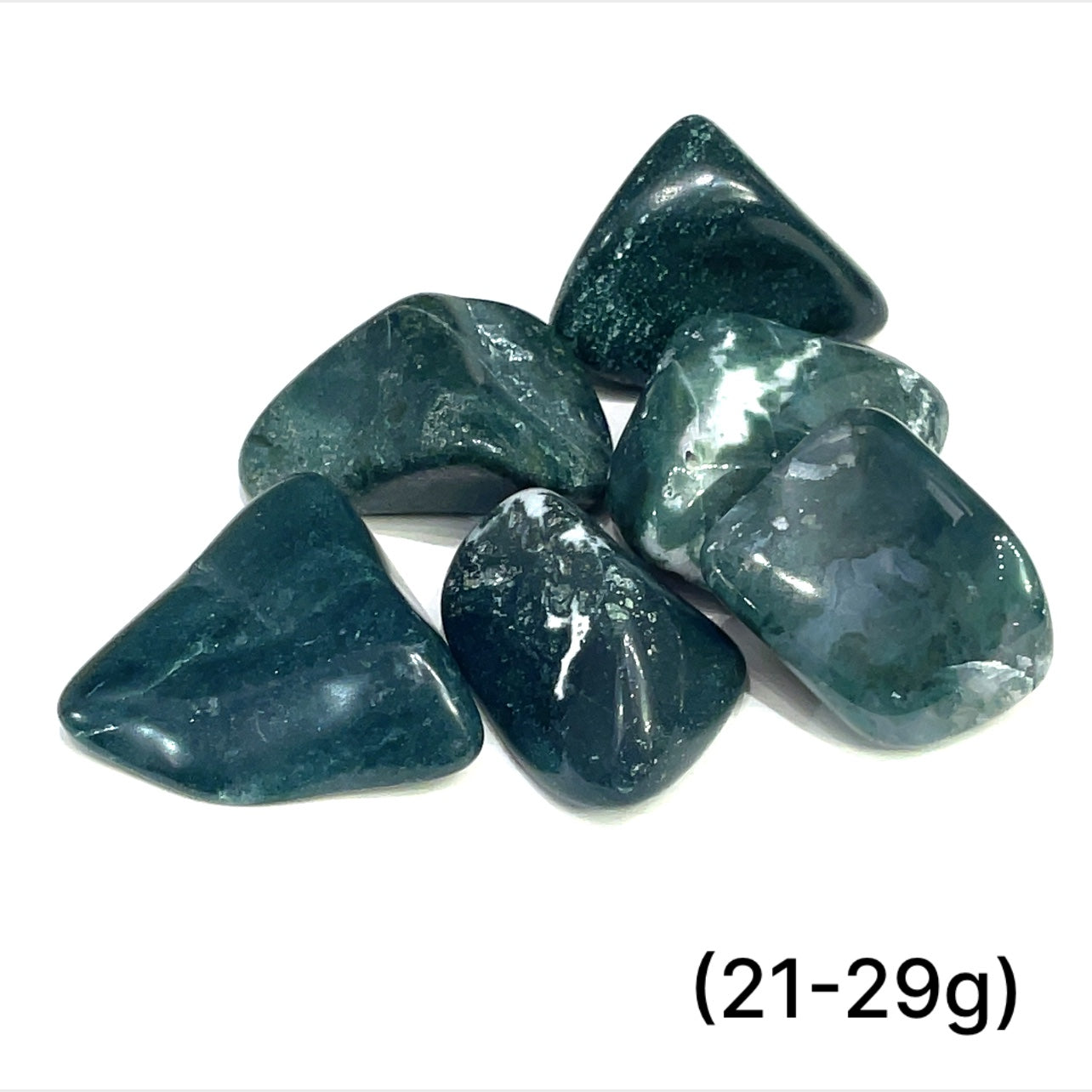 Moss Agate  tumbled gemstone