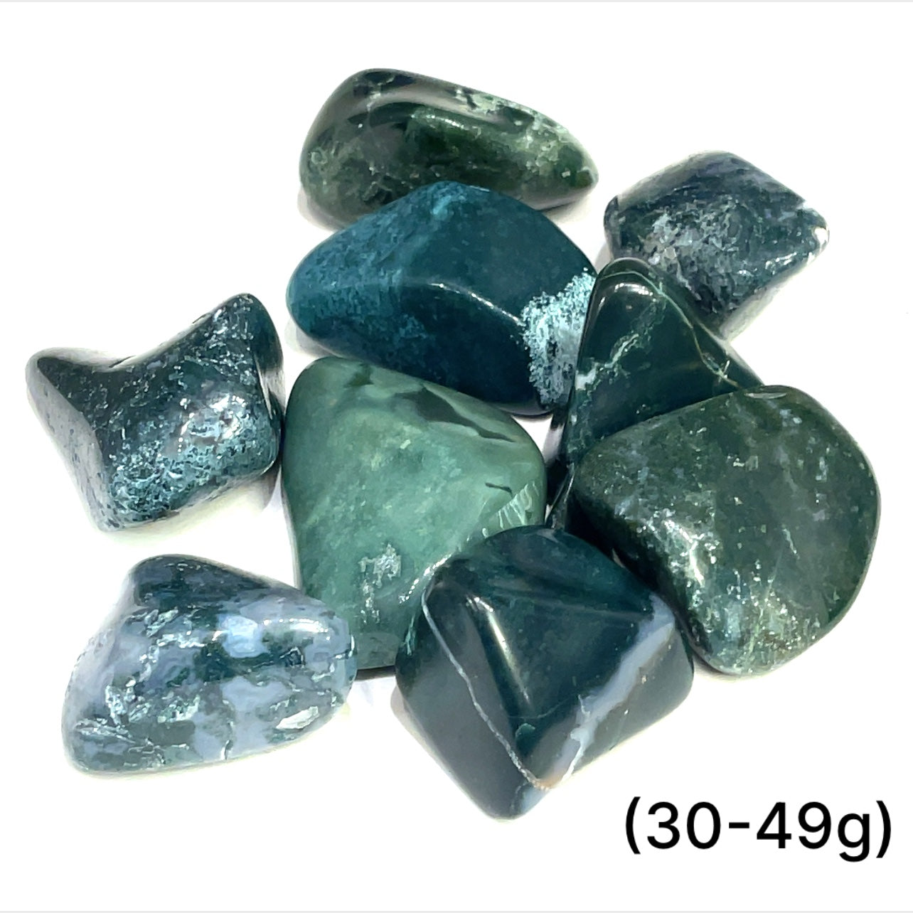 Moss Agate  tumbled gemstone