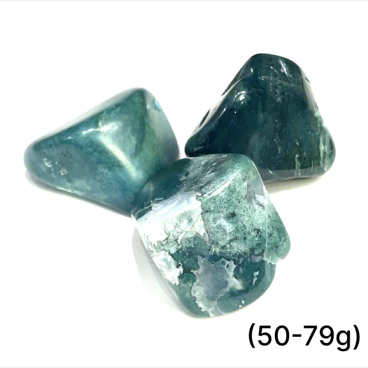 Moss Agate  tumbled gemstone