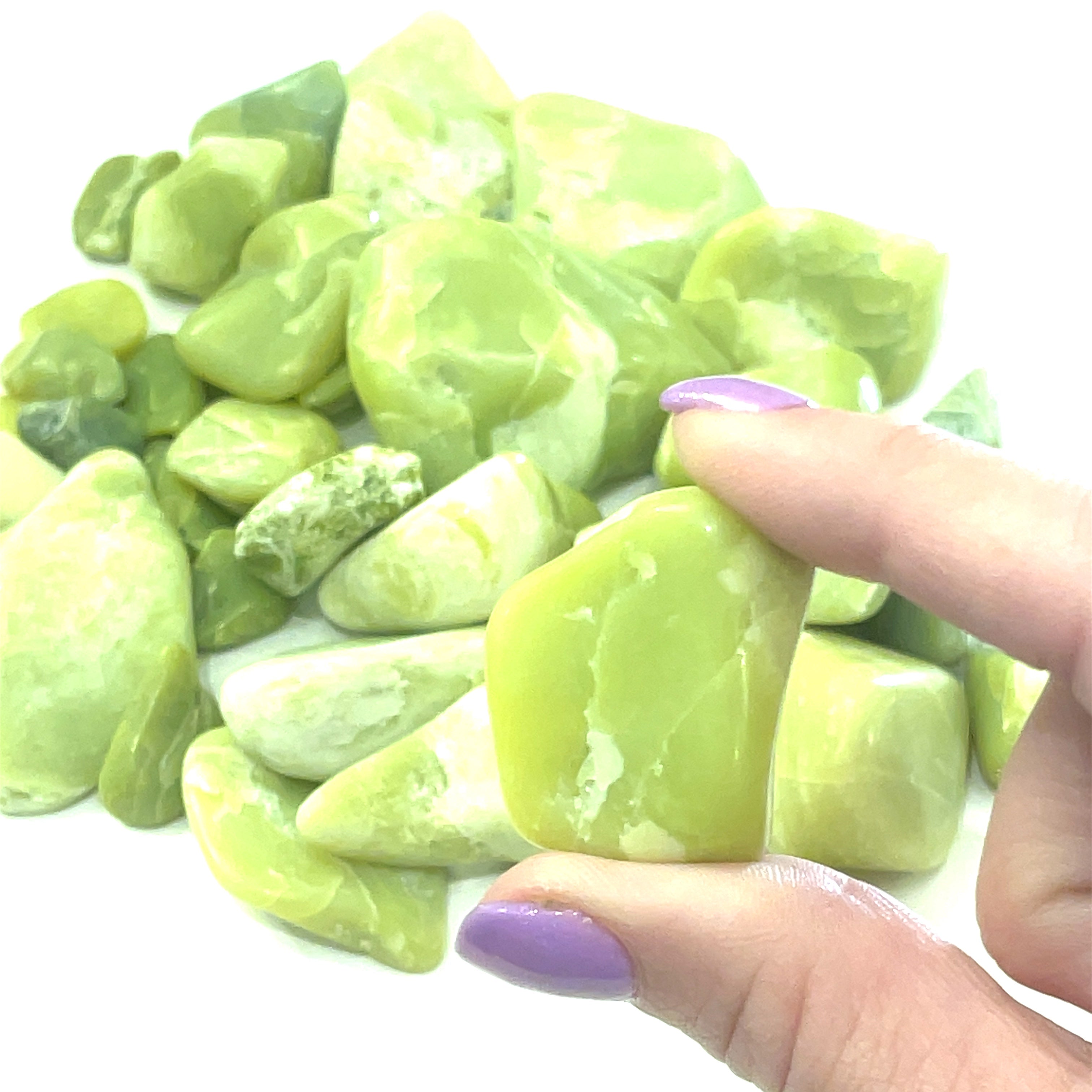 Healerite (Noble Serpentine) tumbled  healing stones