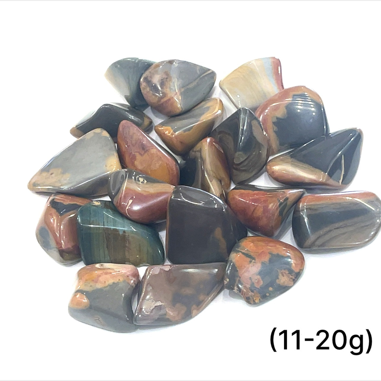 Polychrome Jasper tumbled gemstone