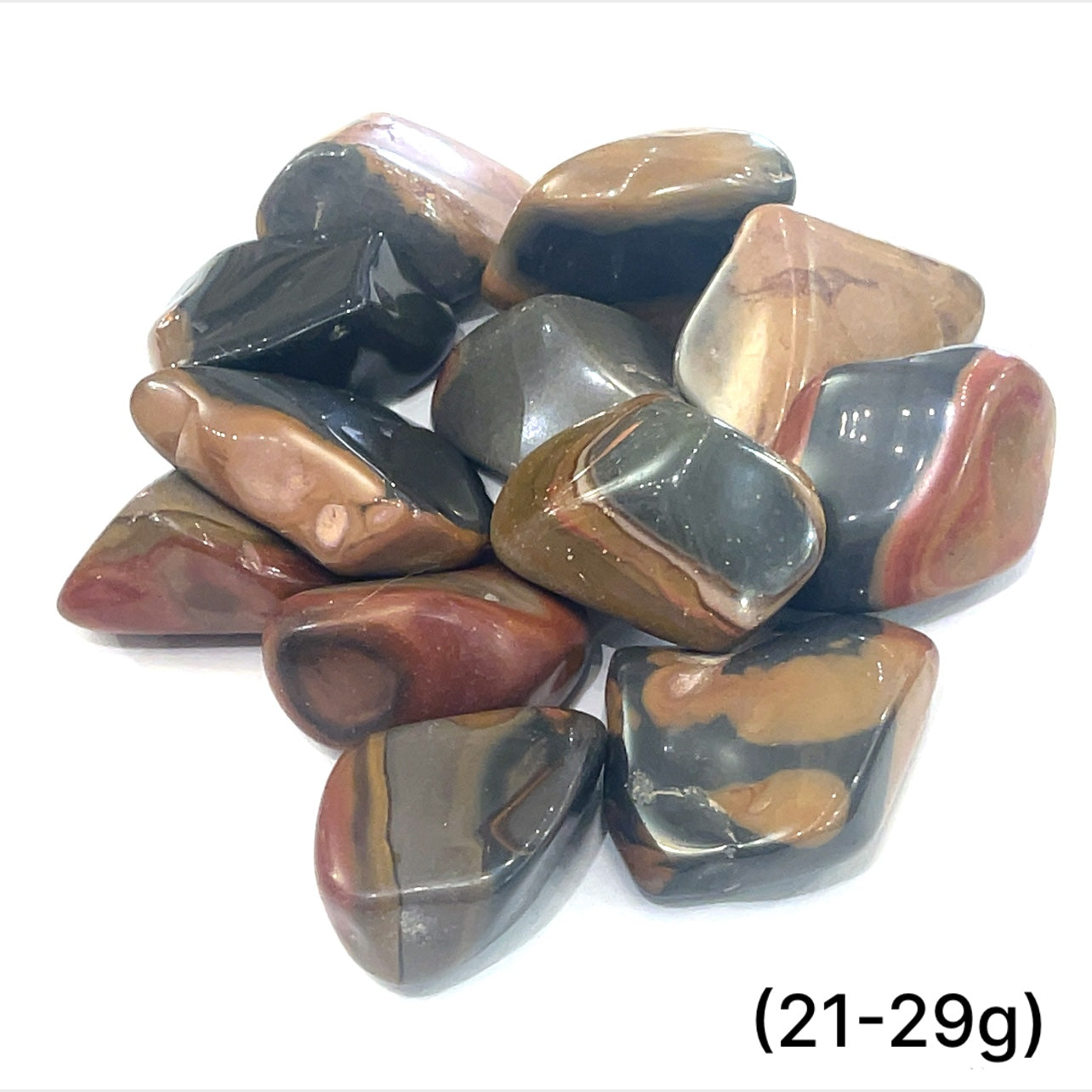 Polychrome Jasper tumbled gemstone