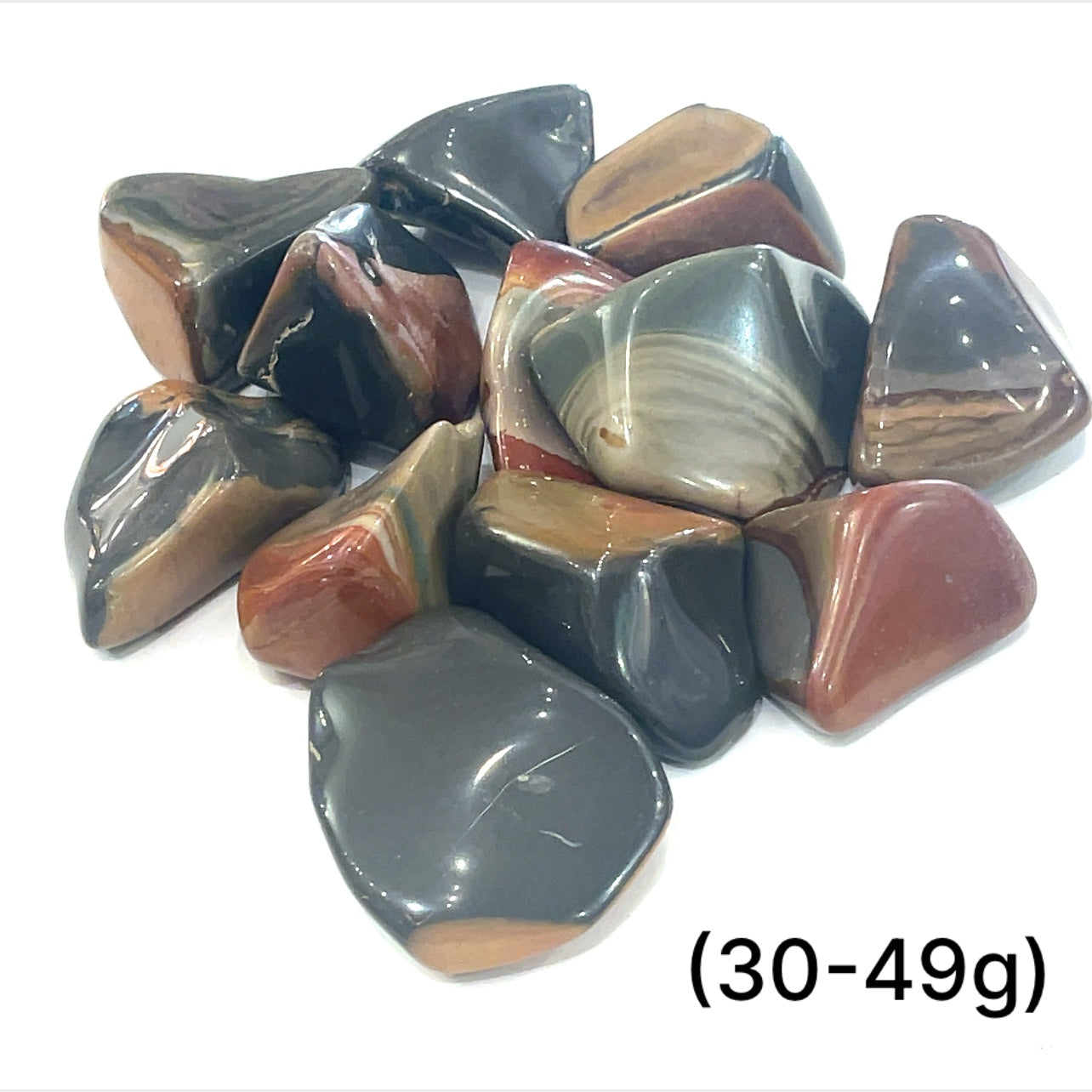 Polychrome Jasper tumbled gemstone