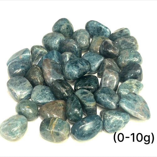 Blue Apatite Gemstone Tumbles