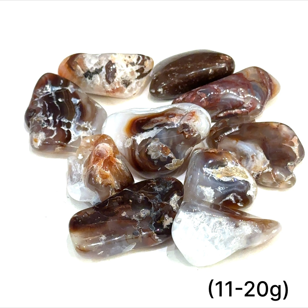Fire Agate Tumbles (Mexico) gemstones