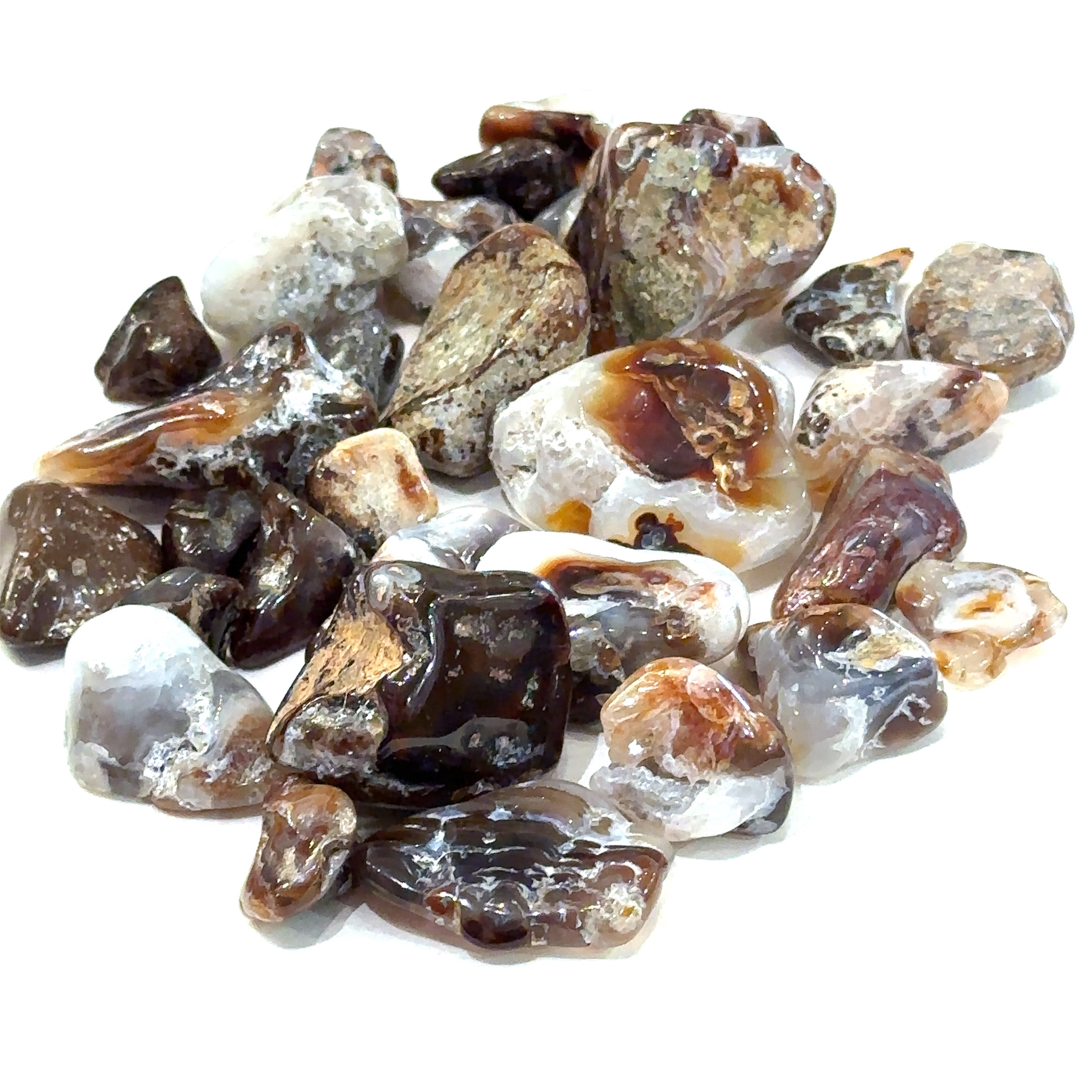 Fire Agate Tumbles (Mexico) gemstones