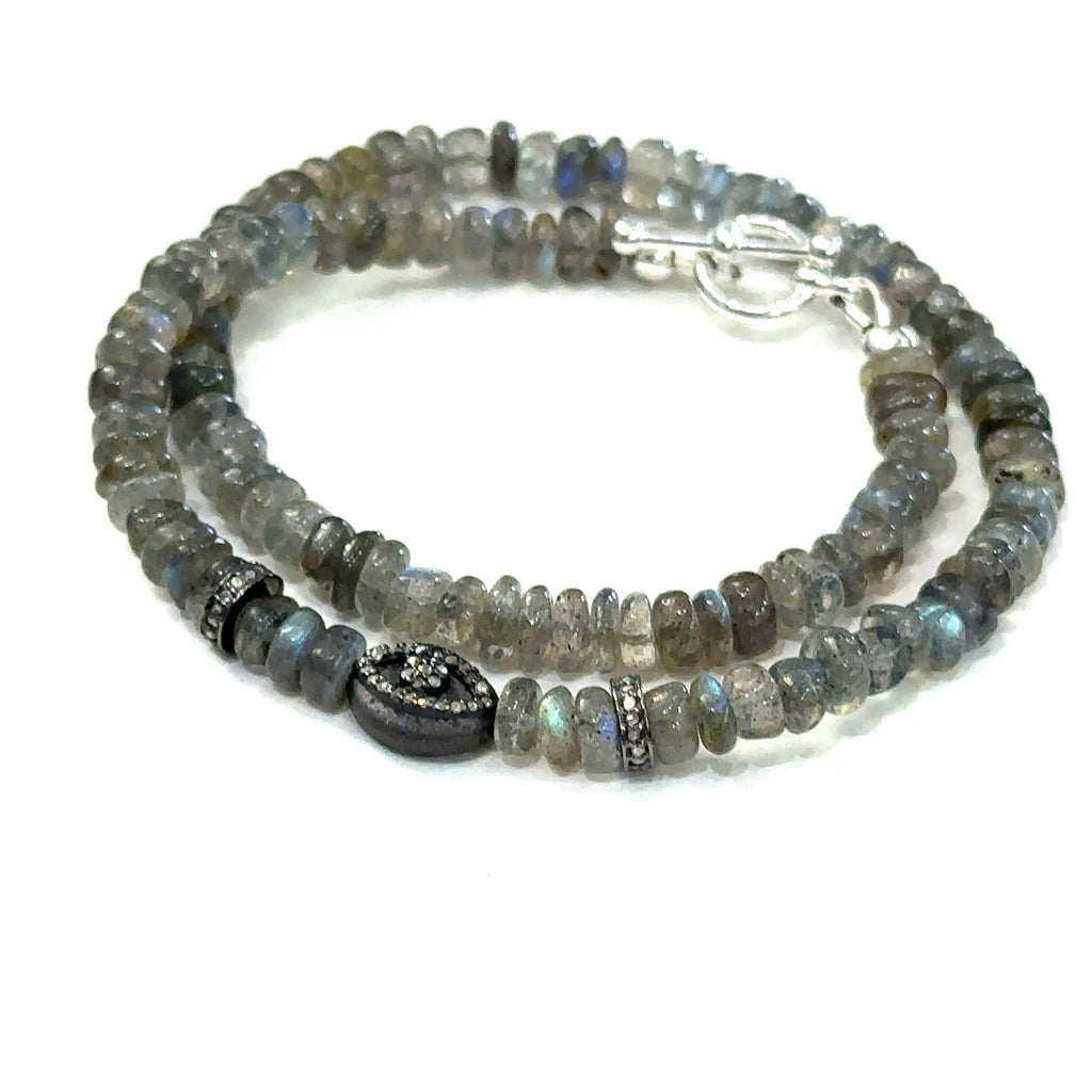 Labradorite gemstone bracelet, Jewelry