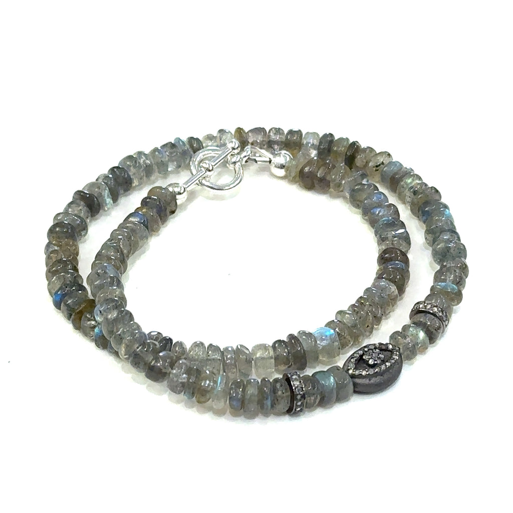 Labradorite gemstone bracelet, Jewelry