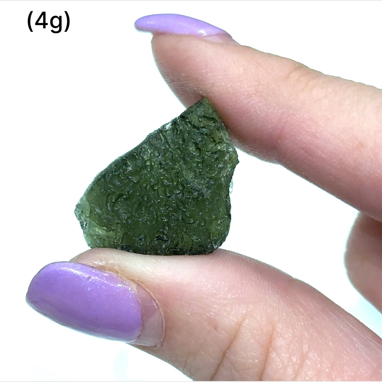 Moldavite, raw gemstone