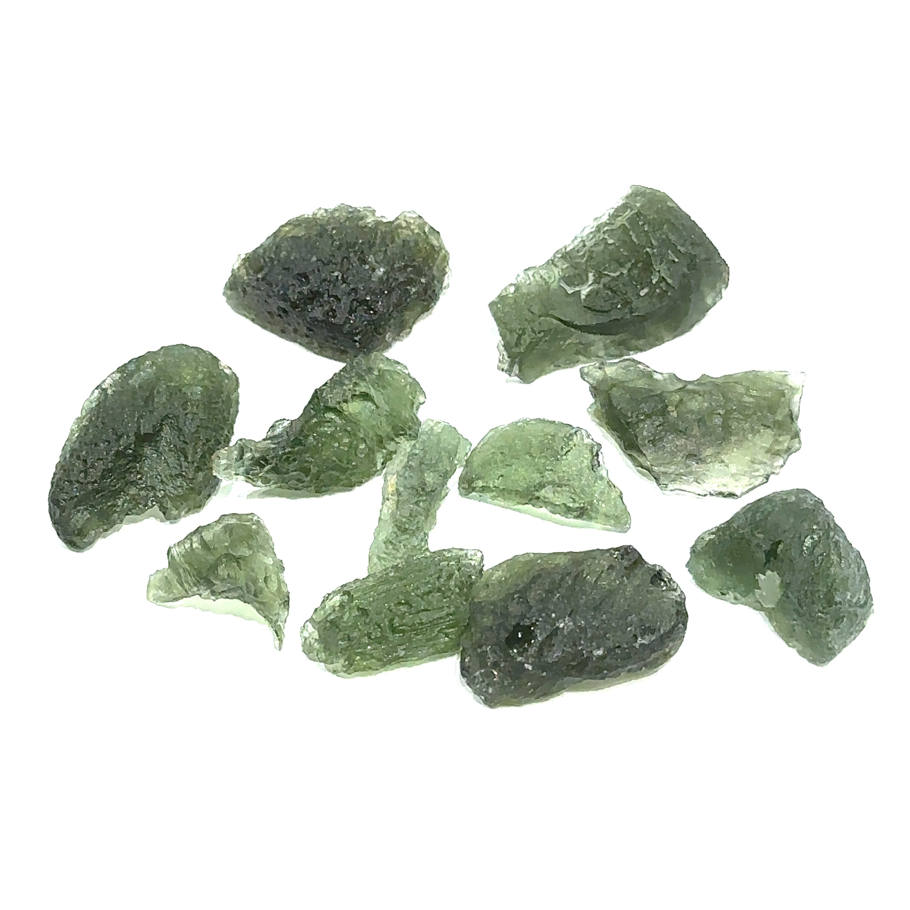 Moldavite, raw gemstone