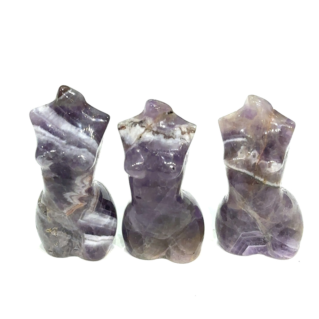 Gemstone carving Female Figure, Quartz, Pyrite, Fluorite, Howlite, Agate, Aventurine, Amegreen, strawberry quartz