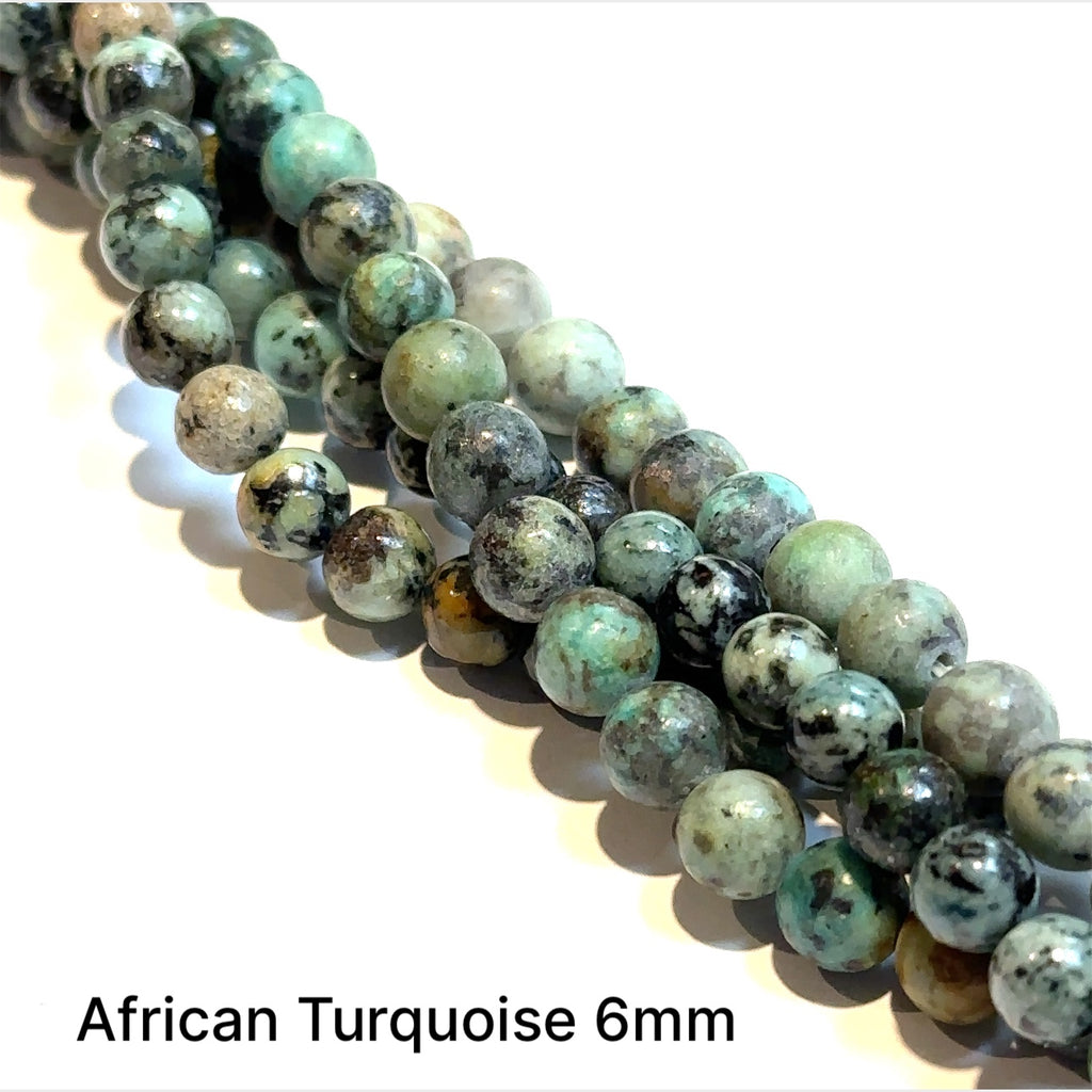 African Turquoise Gemstone Strands, jewelry supplies