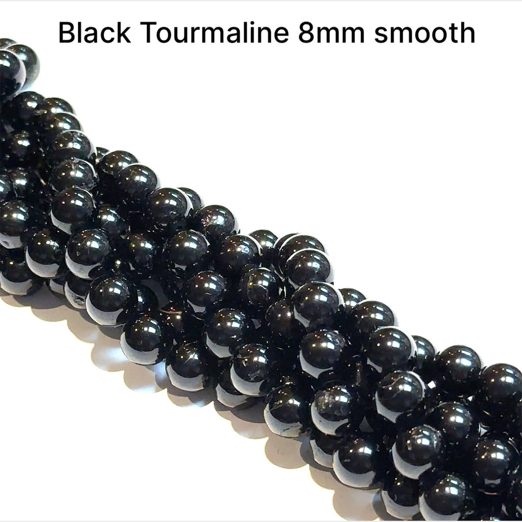 Black Tourmaline Gemstone Strands, jewelry supply