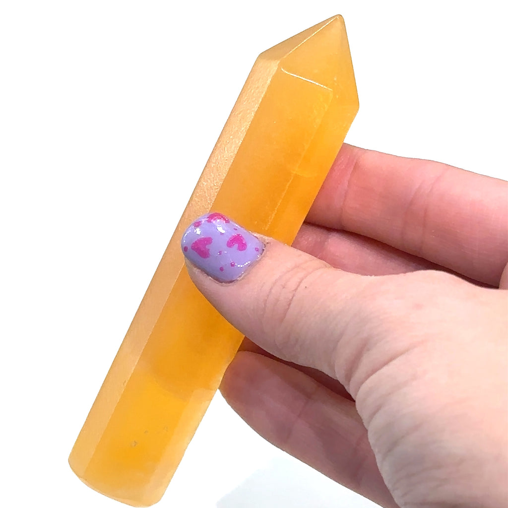 Orange Calcite Gemstone Tower