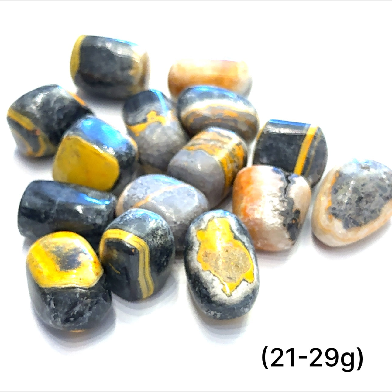 Jasper, Bumblebee tumbled  Gemstone