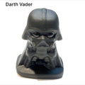 Gemstone Star Wars Figures, Black Obsidian & Green Aventurine