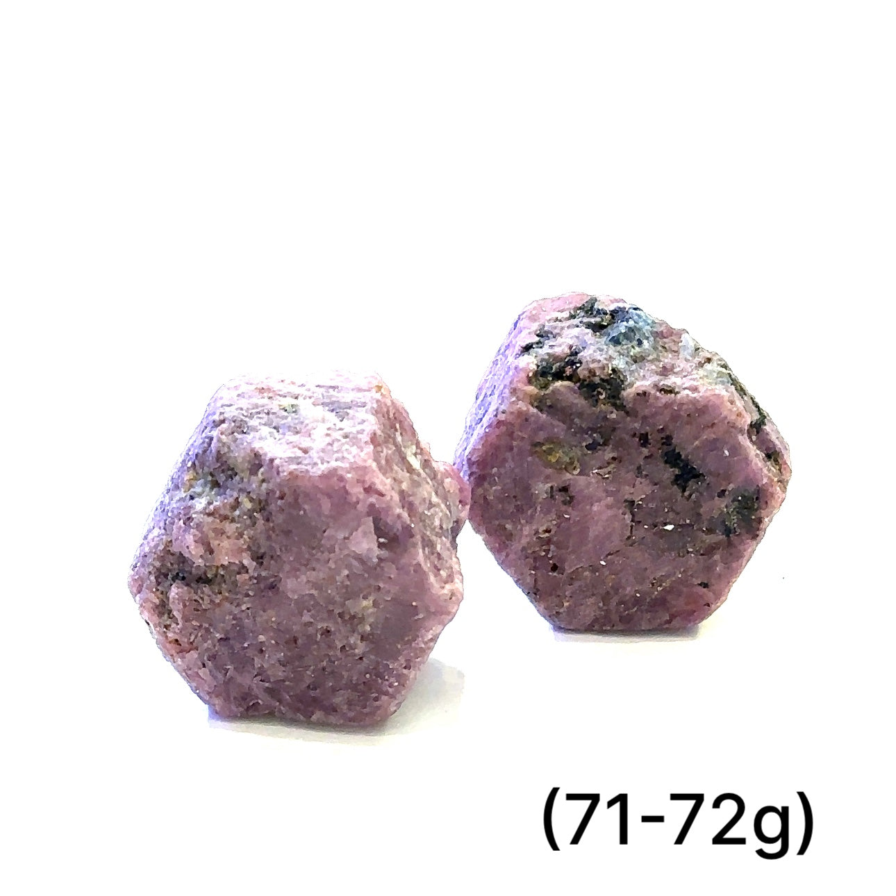 Ruby Hexagon Shapes Raw