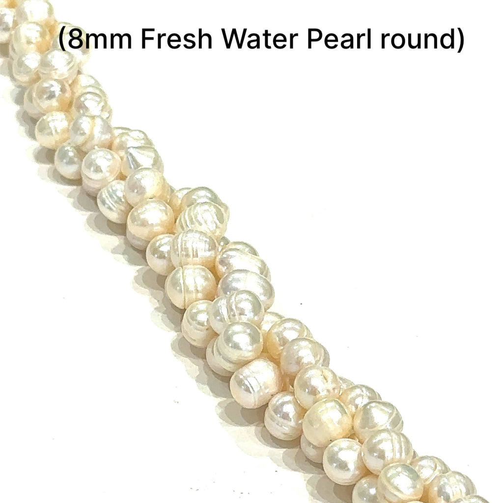 Fresh Water Pearls,  Fresh Water Button Pearl Strands, jewelry supplies