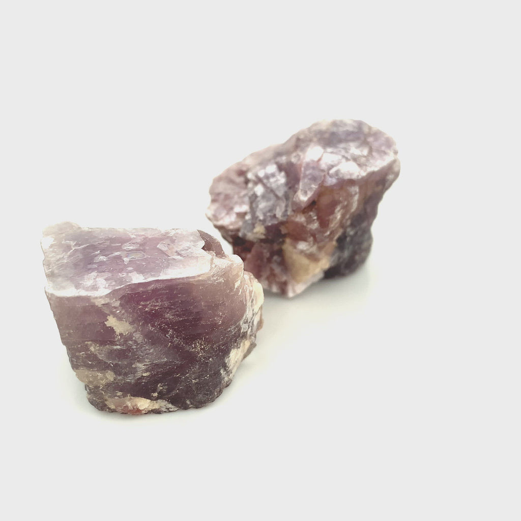 Lepidolite Book Raw Gemstone