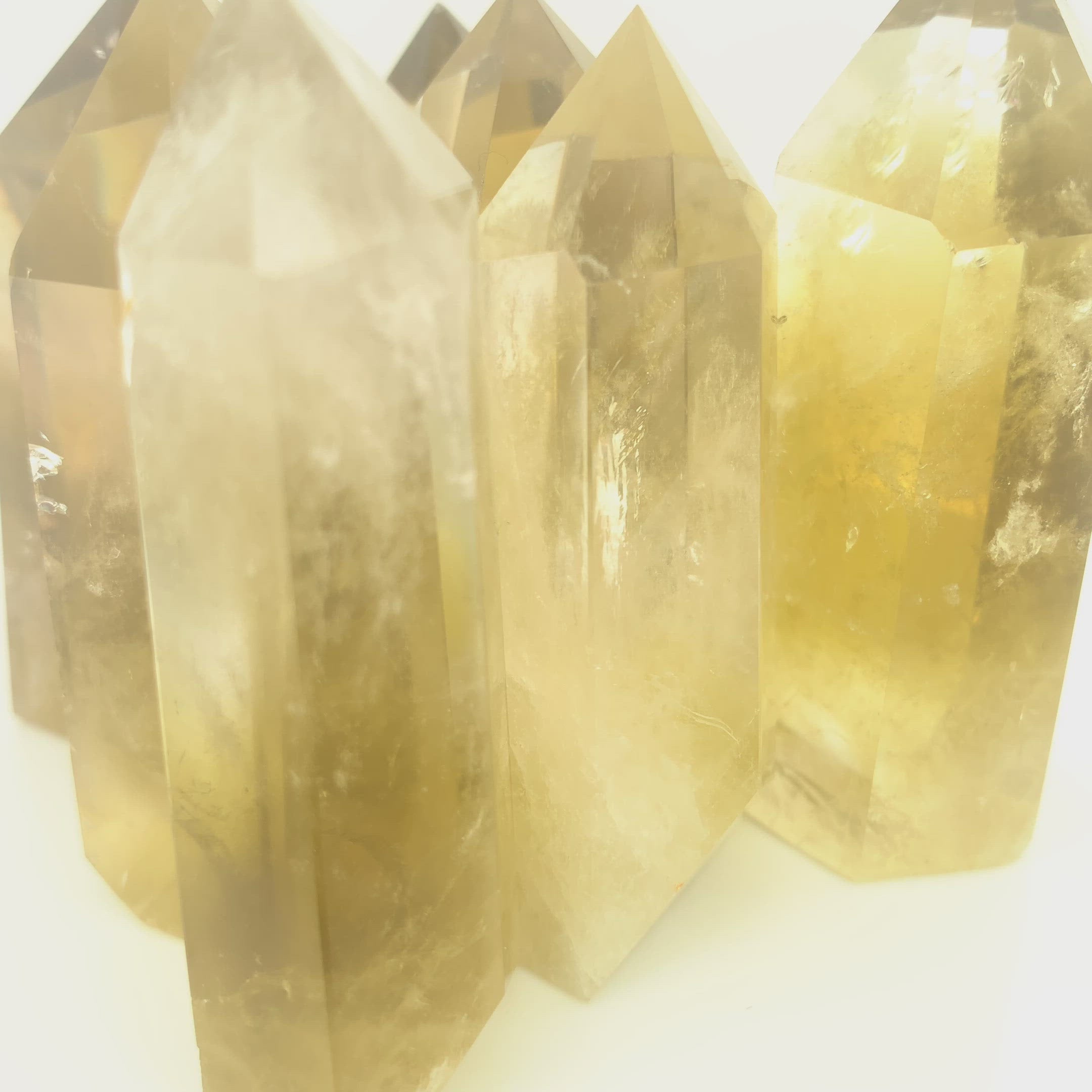 Lemon Topaz Towers, Polished 2.5" (Larger width)