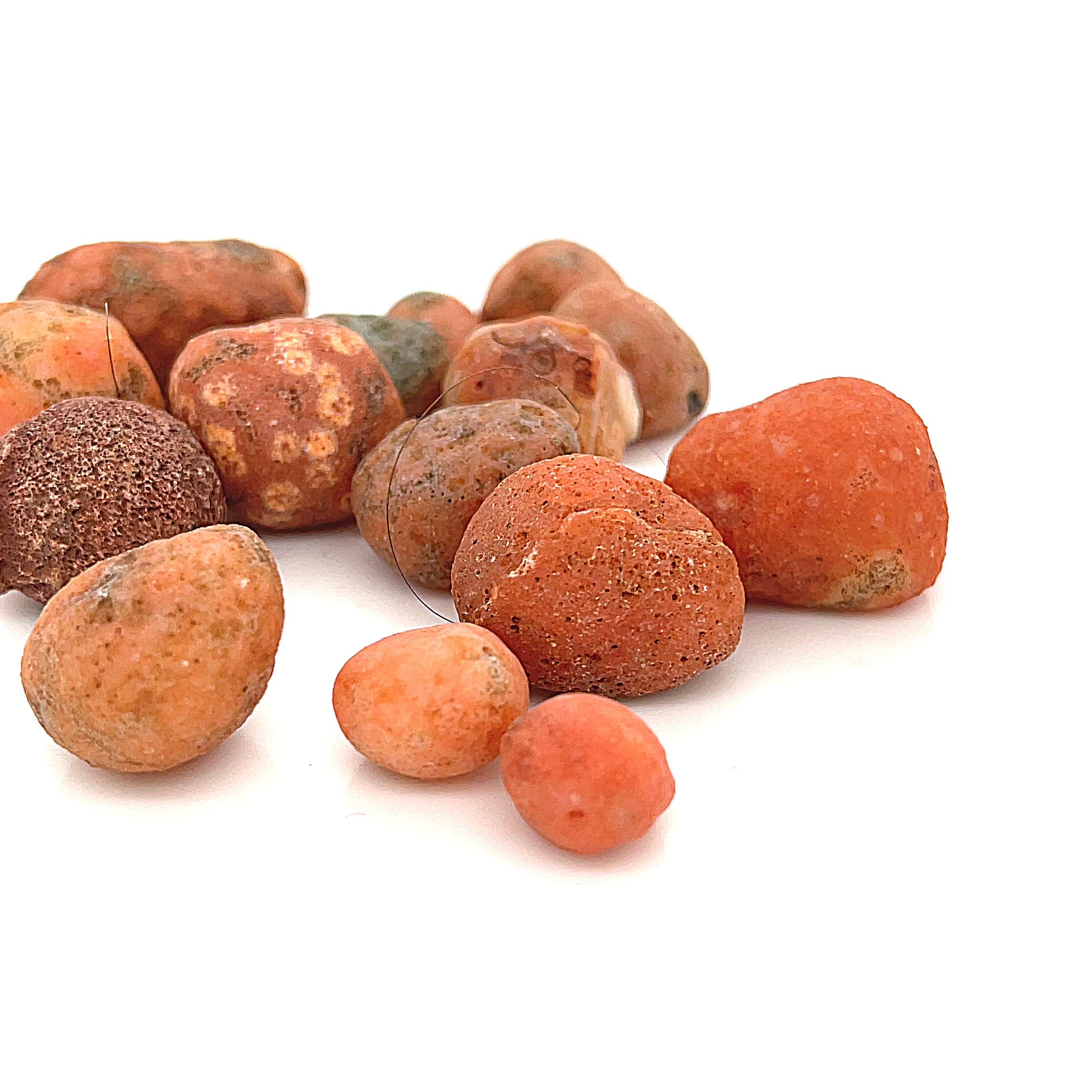 Carnelian raw gemstones