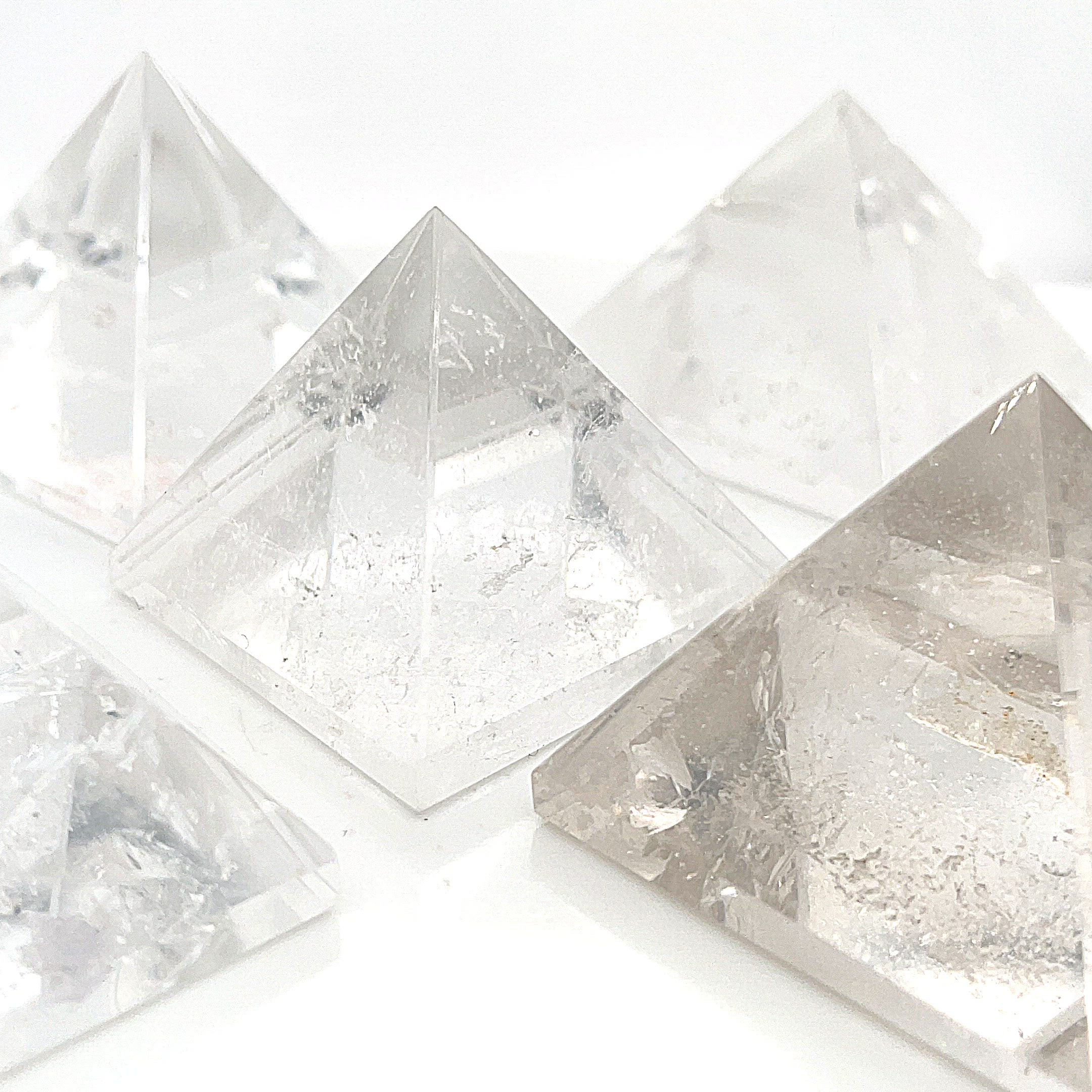 Clear Quartz Gemstone Pyramid