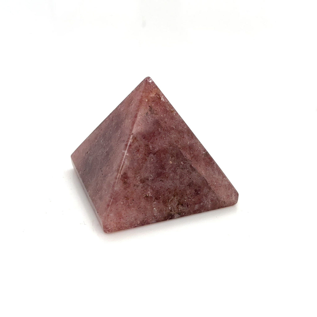 Strawberry Quartz Gemstone Pyramid