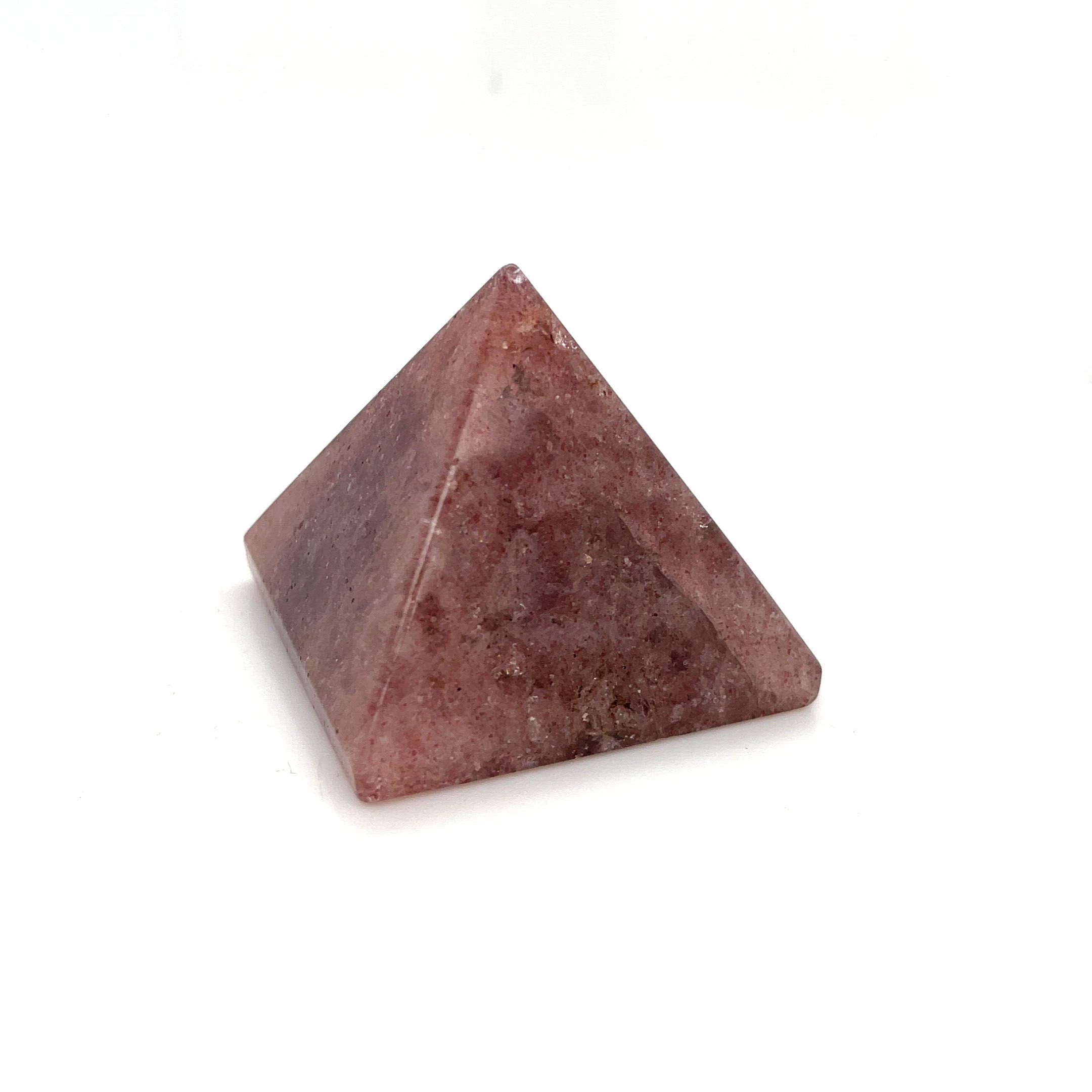 Strawberry Quartz Gemstone Pyramid