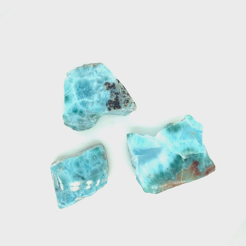 Larimar Raw  gemstone Slab