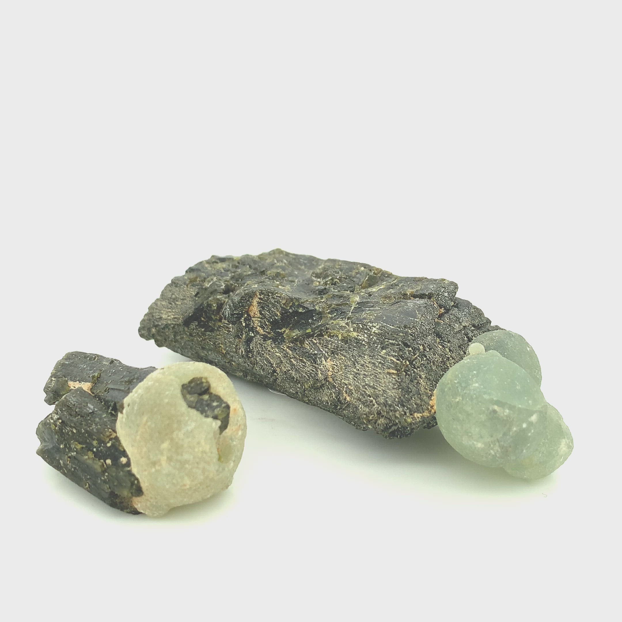 Epidote with Prehnite Raw Gemstones