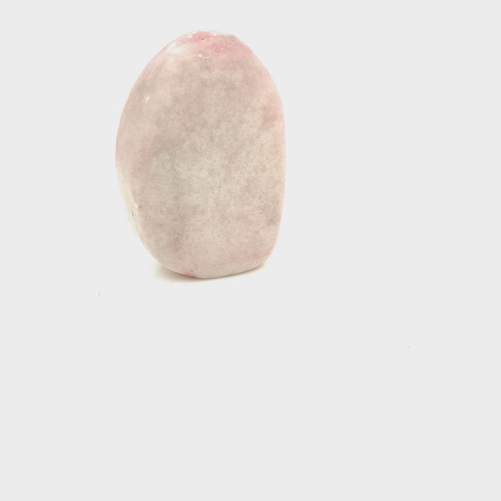 Peruvian Pink Opal Palm Stone Gemstone