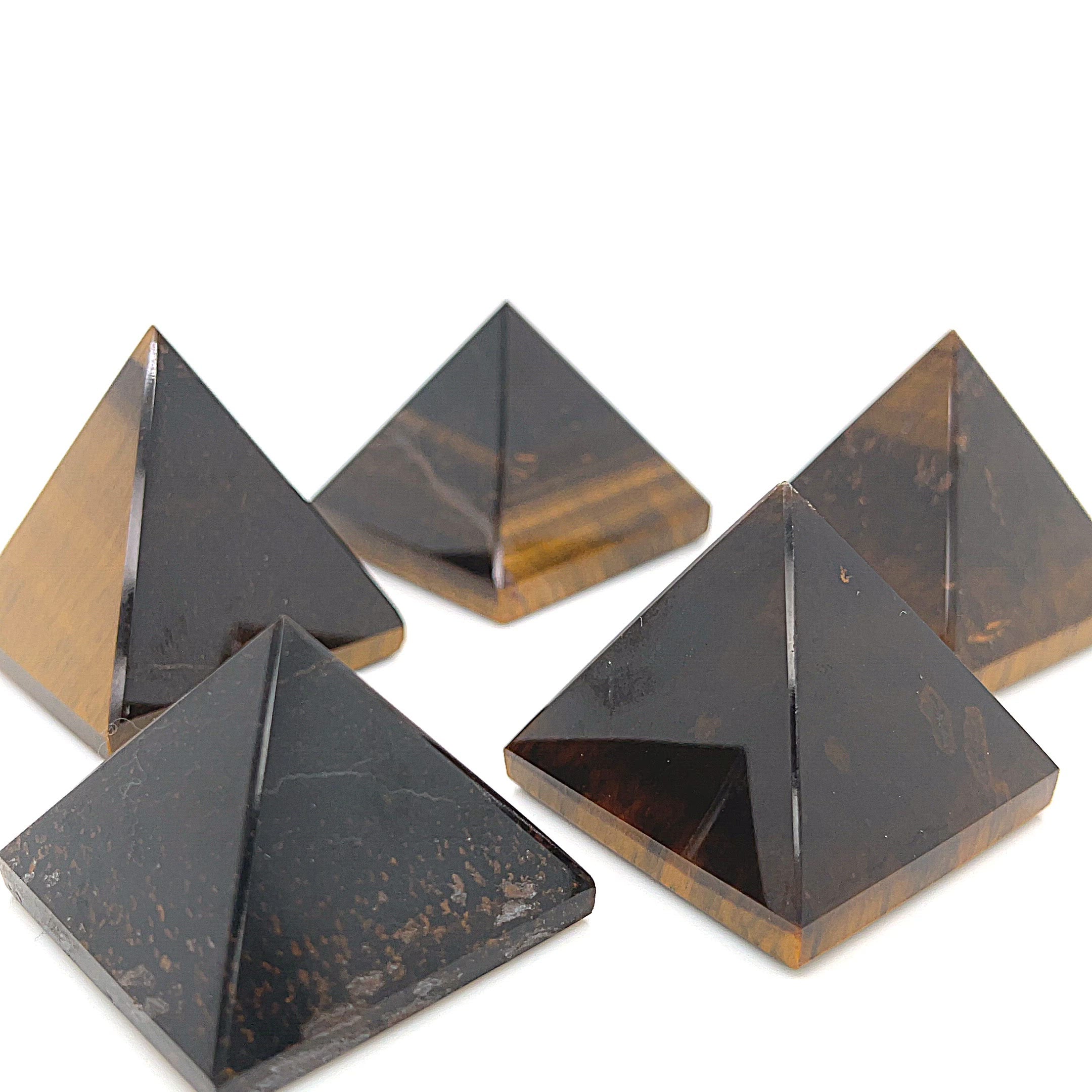 Tiger Eye Gemstone Pyramid