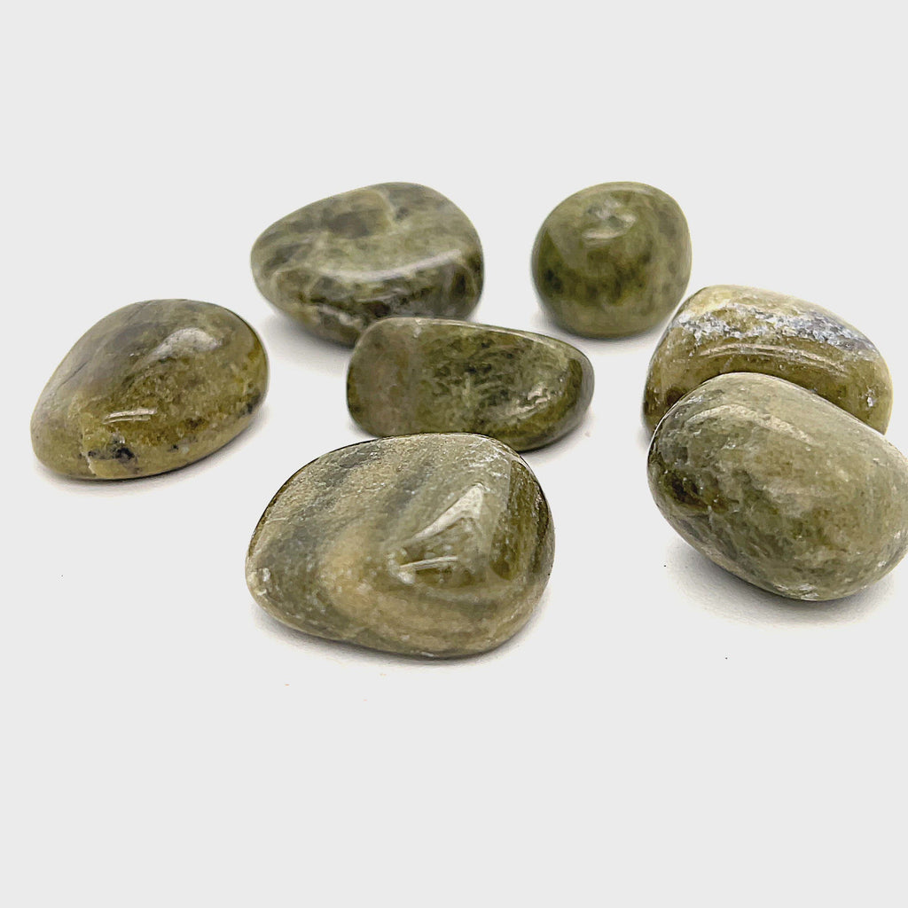 Vesuvianite Tumbled Gemstone | Courage, Heart Healing & Positive Transformation