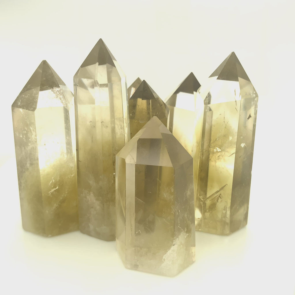 Lemon Topaz Towers, Polished 3.25" (Smaller width)