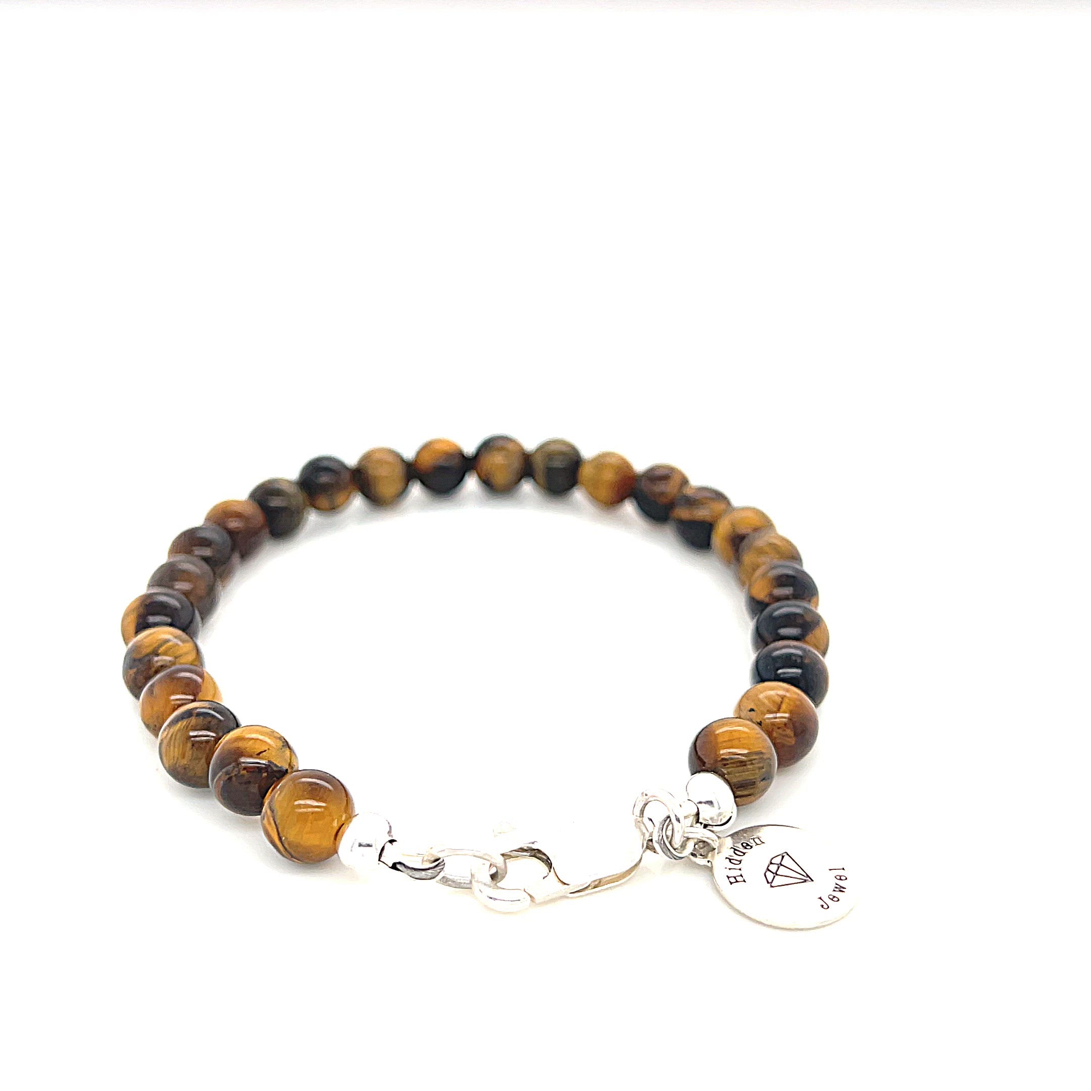 Golden Tiger Eye Gemstone Beaded Bracelet