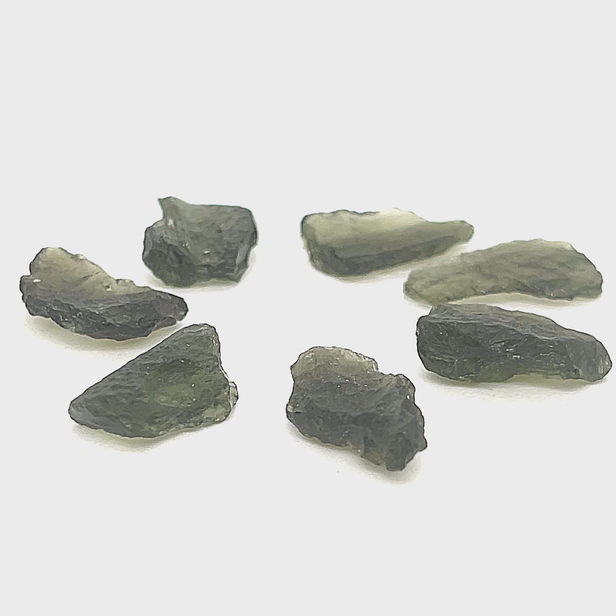 Moldavite, raw gemstone