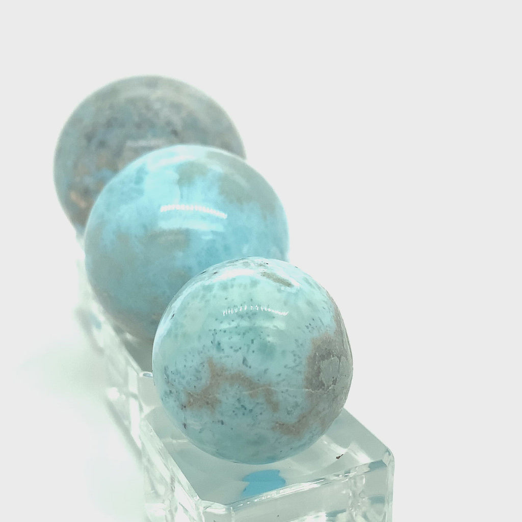Larimar Gemstone Spheres