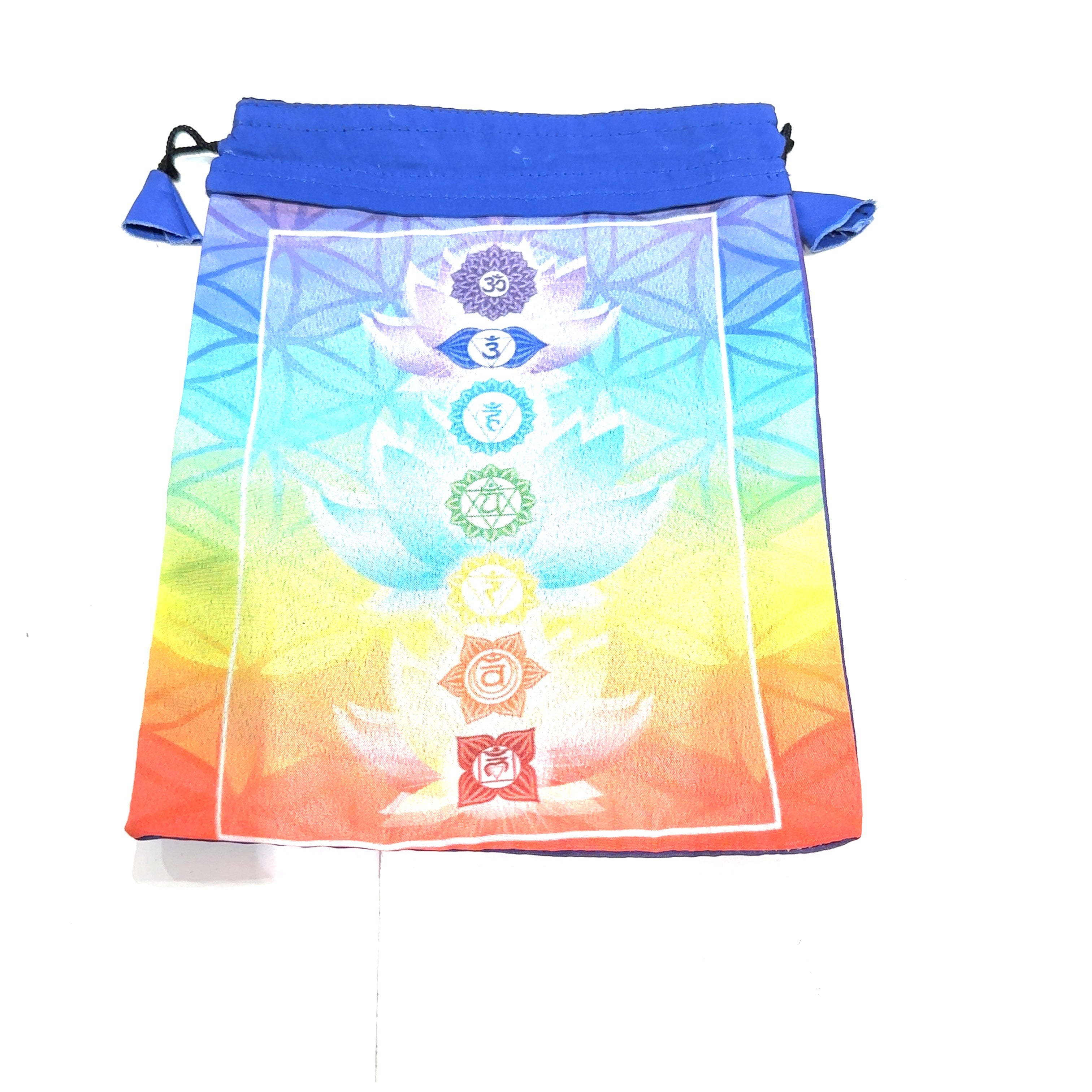 A 6x8 chakra bag on a white background front overview 