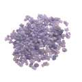 A collection of xs grape agate gemstone on a white background, front overview. 
