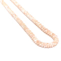 Bulgarian Crochet Pink Opal Bracelet with Sterling Silver Toggle | Handcrafted