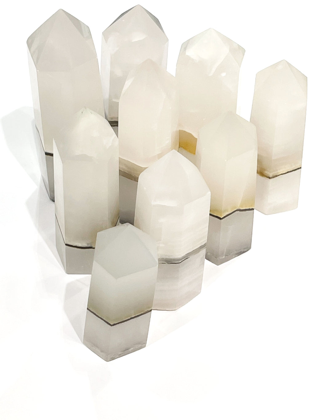 Mangano Calcite  gemstone Towers