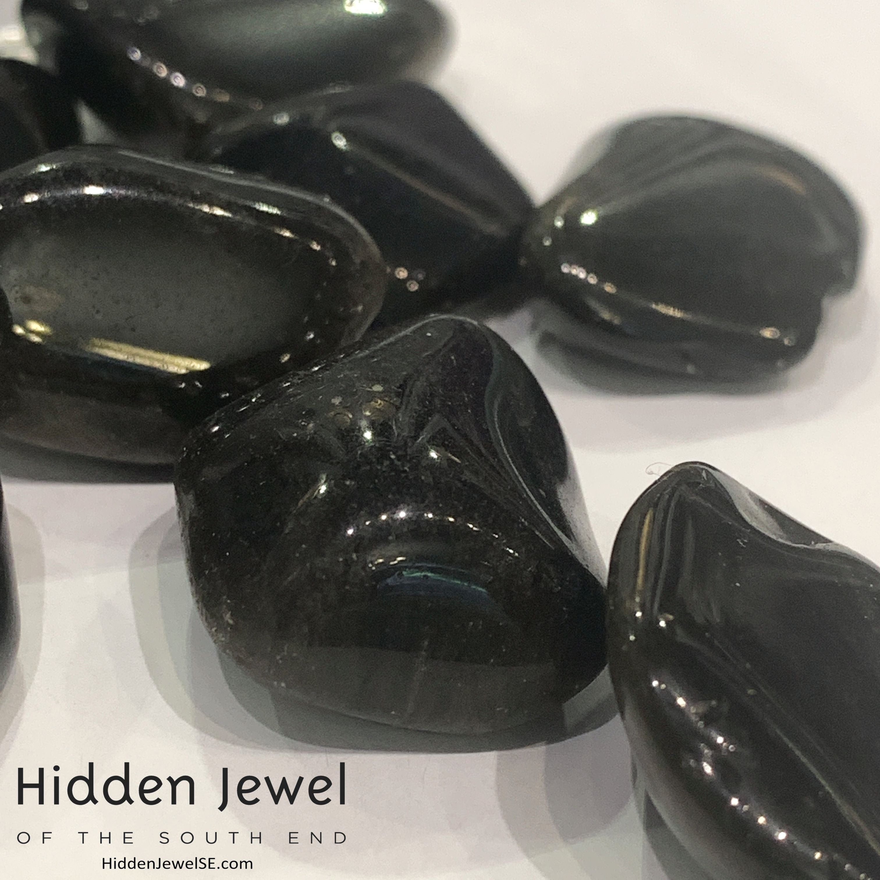 Golden Sheen Obsidian Tumbled Gemstone   (Mexico)