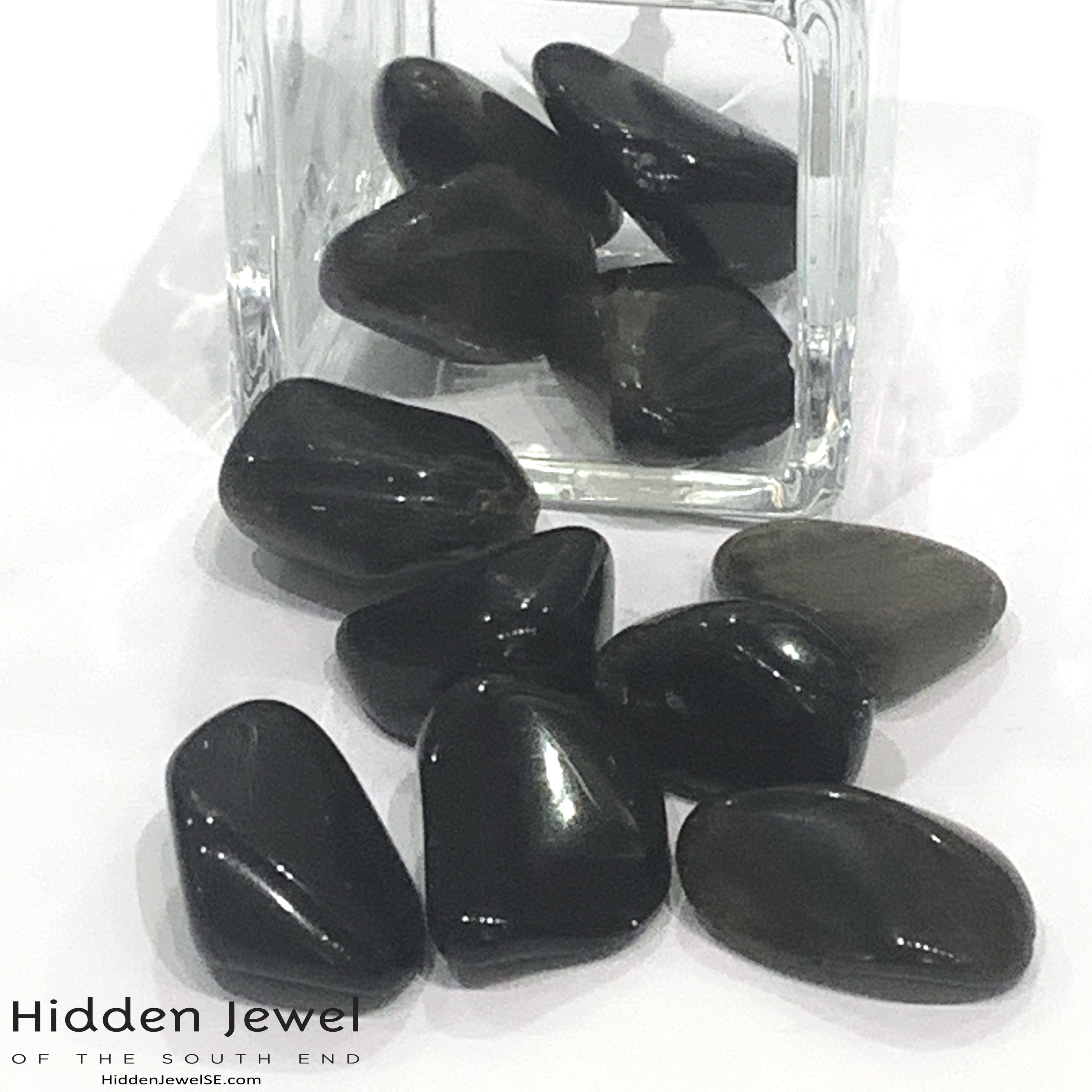 Golden Sheen Obsidian Tumbled Gemstone   (Mexico)