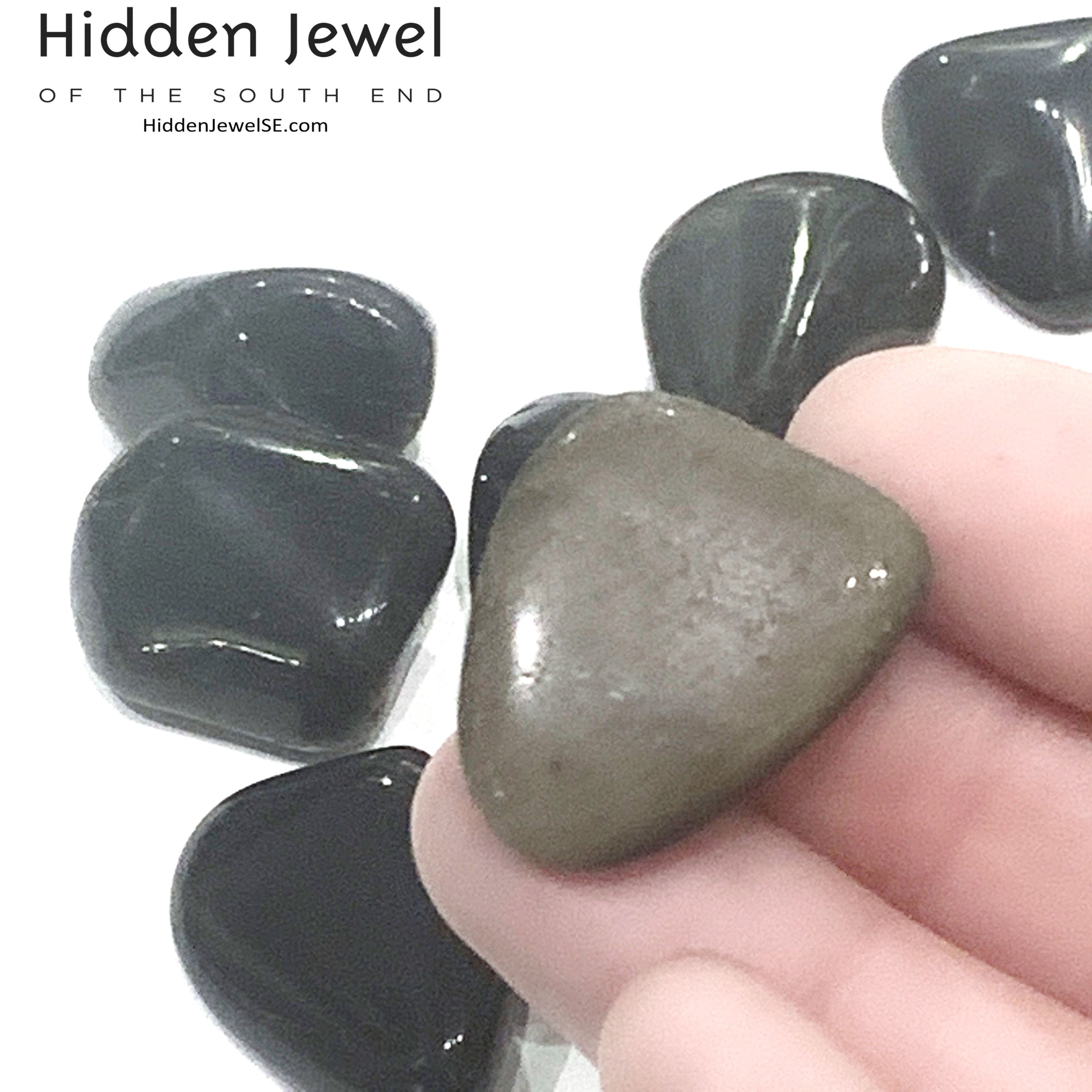 Golden Sheen Obsidian Tumbled Gemstone   (Mexico)