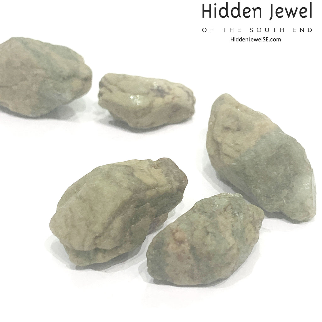 Green Heulandite Raw gemstones