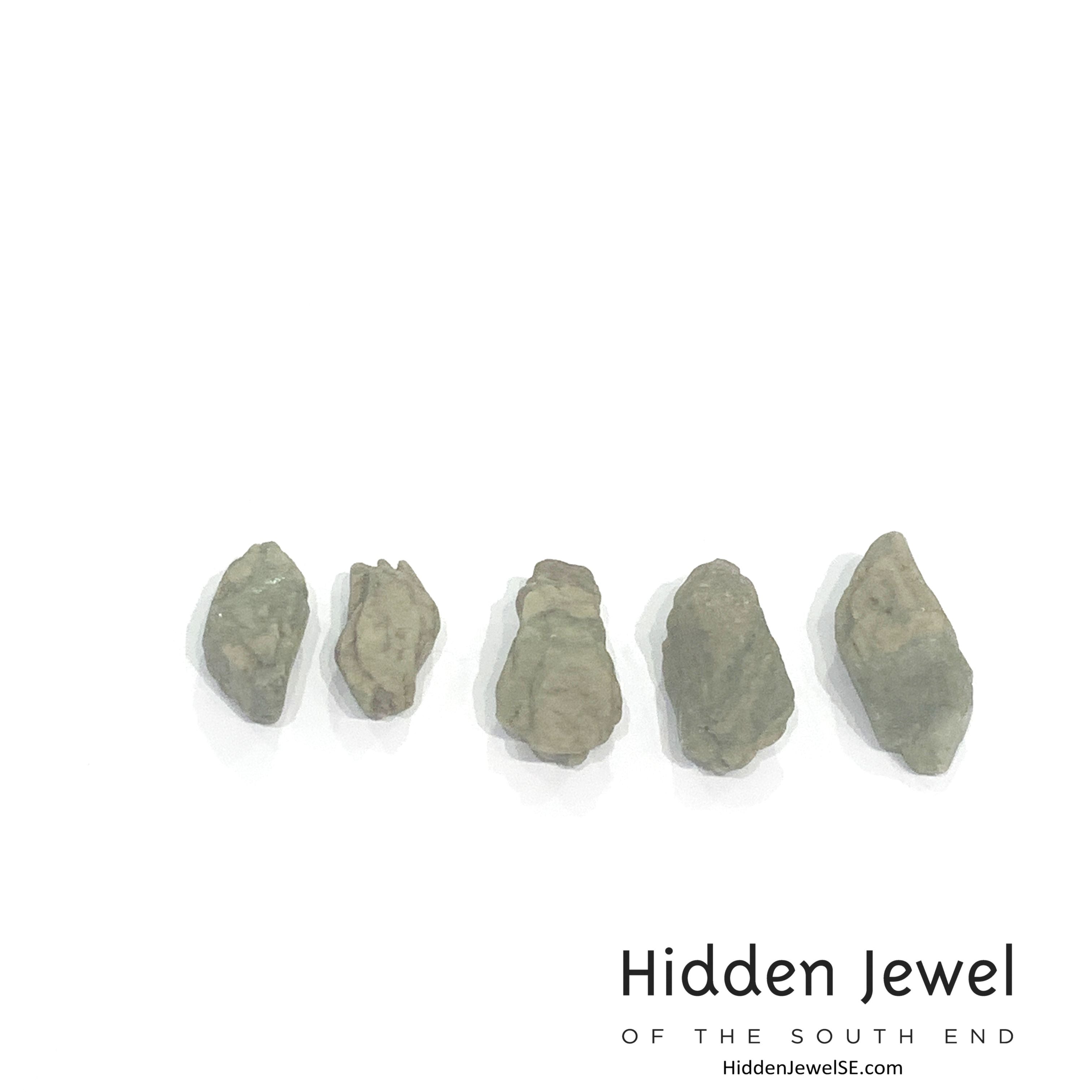 Green Heulandite Raw gemstones