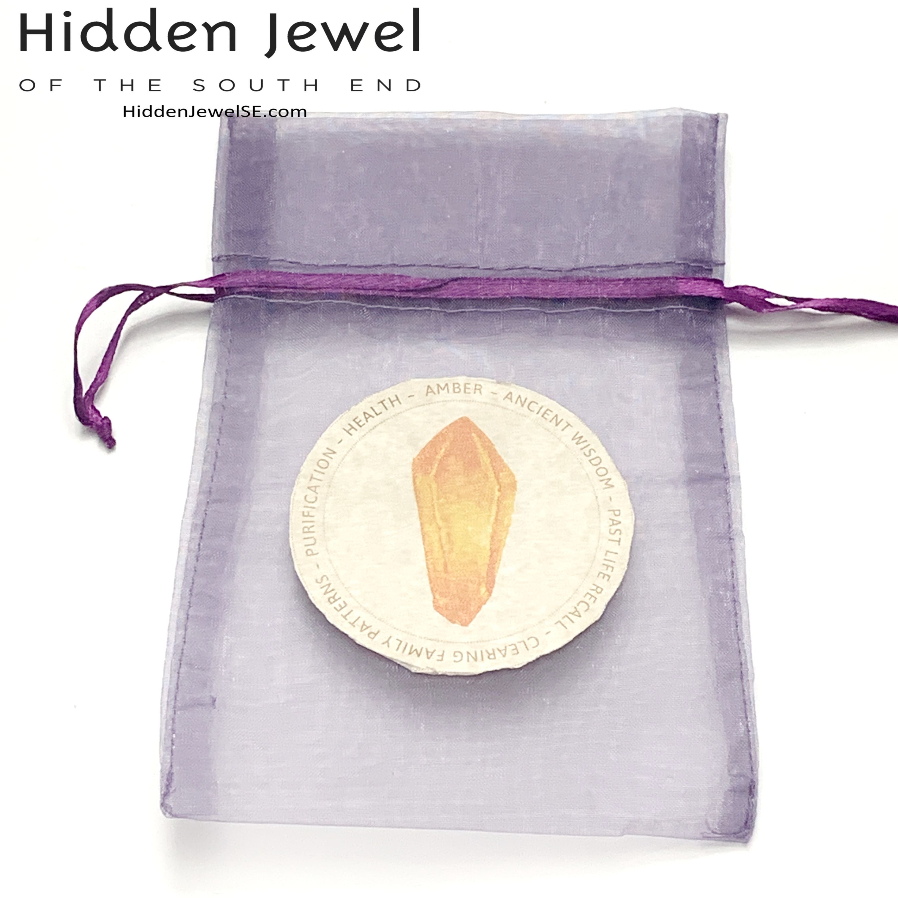 Amber  tumbled gemstone