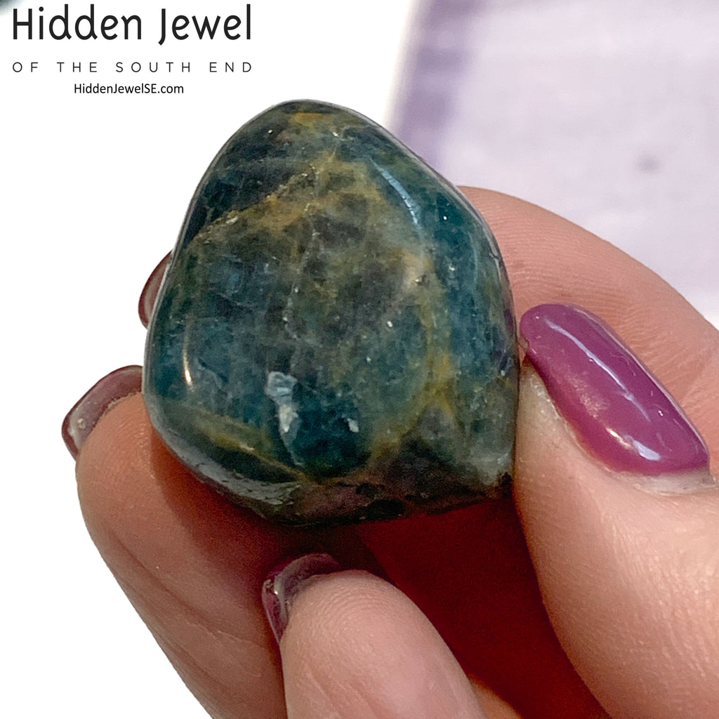 Blue Apatite Gemstone Tumbles